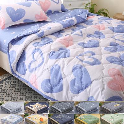 2024 Hautpflege Polieren Sommer Kühle Steppdecke Studentenwohnheim Wasser Waschen Baumwolle Einzelne Person Sommer Steppdecke Klimaanlage Steppdecke Sommer Dünne Steppdecke