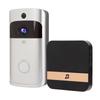Intelligent trådløs WIFI-videodørklokke med app-fjernkontroll Intercom PIR-bevegelsesdeteksjon Sølv