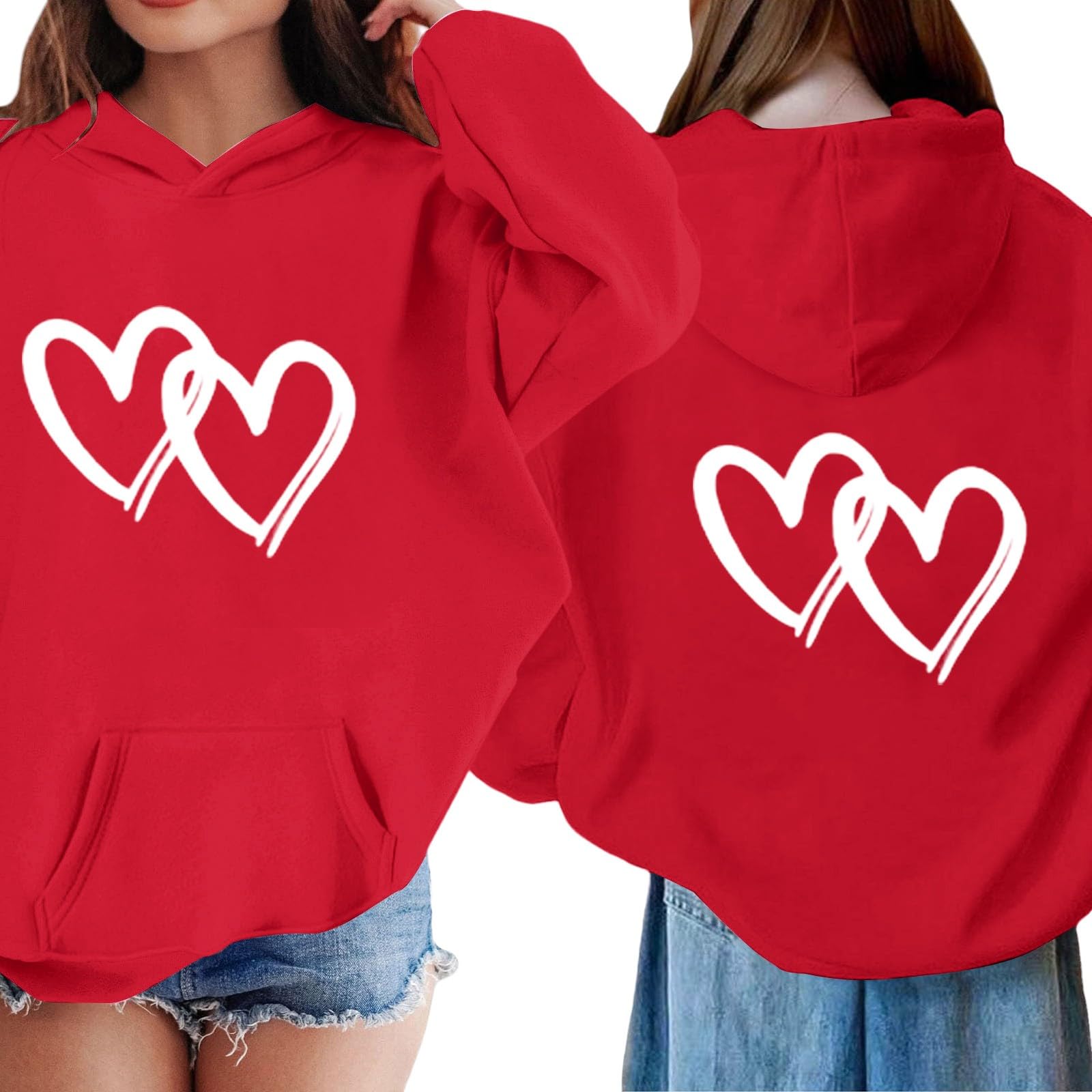 

Дитячий Модний Зручний Повсякденний Худі з Довгим Рукавом з Принтом 120 червоний