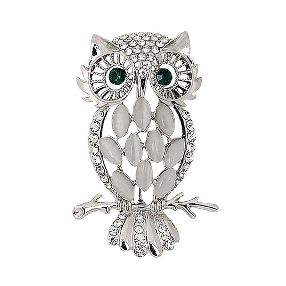 2025 New Fashion Enamel Oil Dropper Zircon Inlay Double Heads Brooch Pin for Women Men Suit Cardigan Charm Cute Jewelry Gifts