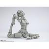 TAMASHII NATIONS S.H.Figuarts Body-chan - Kentaro Yabuki - Edition Wireframe (Gray Color Ver.) (Rerelease) Approximately 135mm PVC & ABS Painted Movab