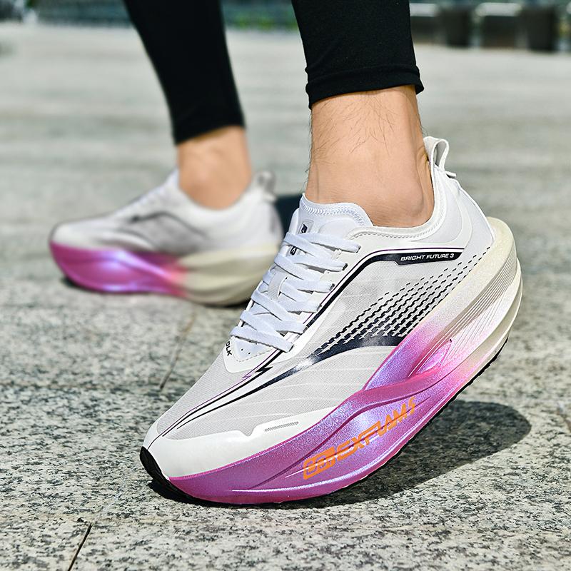 Męskie Specjalistyczne Buty do Biegania na Maratony z Płytką Węglową Oddychające Lekkie Damskie Wygodne Sportowe Antypoślizgowe Amortyzacja Stabilność Sneakersy