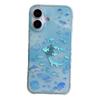 Gradient Blue Laser Fish School Case for iPhone 17/16 Pro Max/15 Pro - High-End Aesthetic
