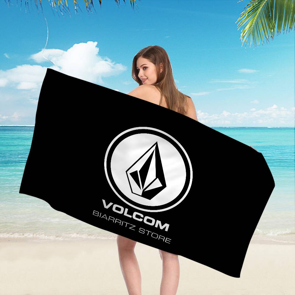 Volcom Mikrofaserdecke Schnelltrocknende Strandtücher Übergröße Druck Super Saugfähige Pooltuchdecke