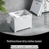 Japanese-Style Foldable Laundry Basket for Bathroom