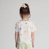 Dessal Girls' Watercolor Star Print Short Sleeve T-shirt