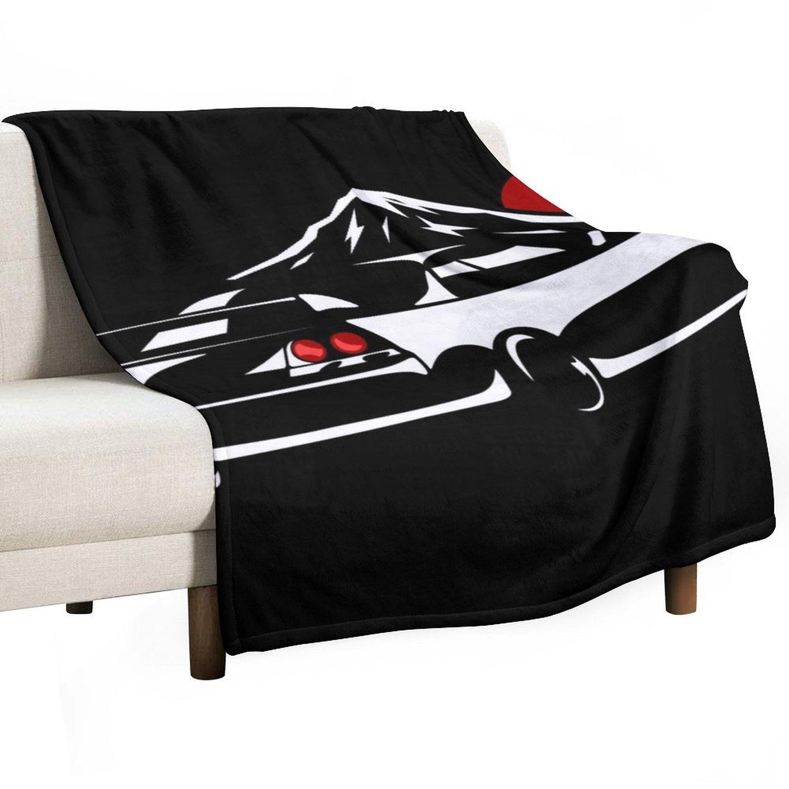 JDM Touge R33 Design Throw Blanket anime sofa bed Sofa Throw Beautifuls Blankets 30x40in