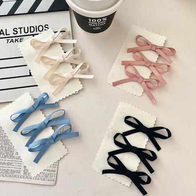 3 Pieces of Ultra-fairy Bowknot Ribbon Hair Clip, Ponytail, Bangs, and Side Hairband for Girls