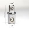 1/3Pcs 1/4 3/8 1/2 inch double-sided head socket adapter impact drive ratchet wrench socket adapter repair hand tool
