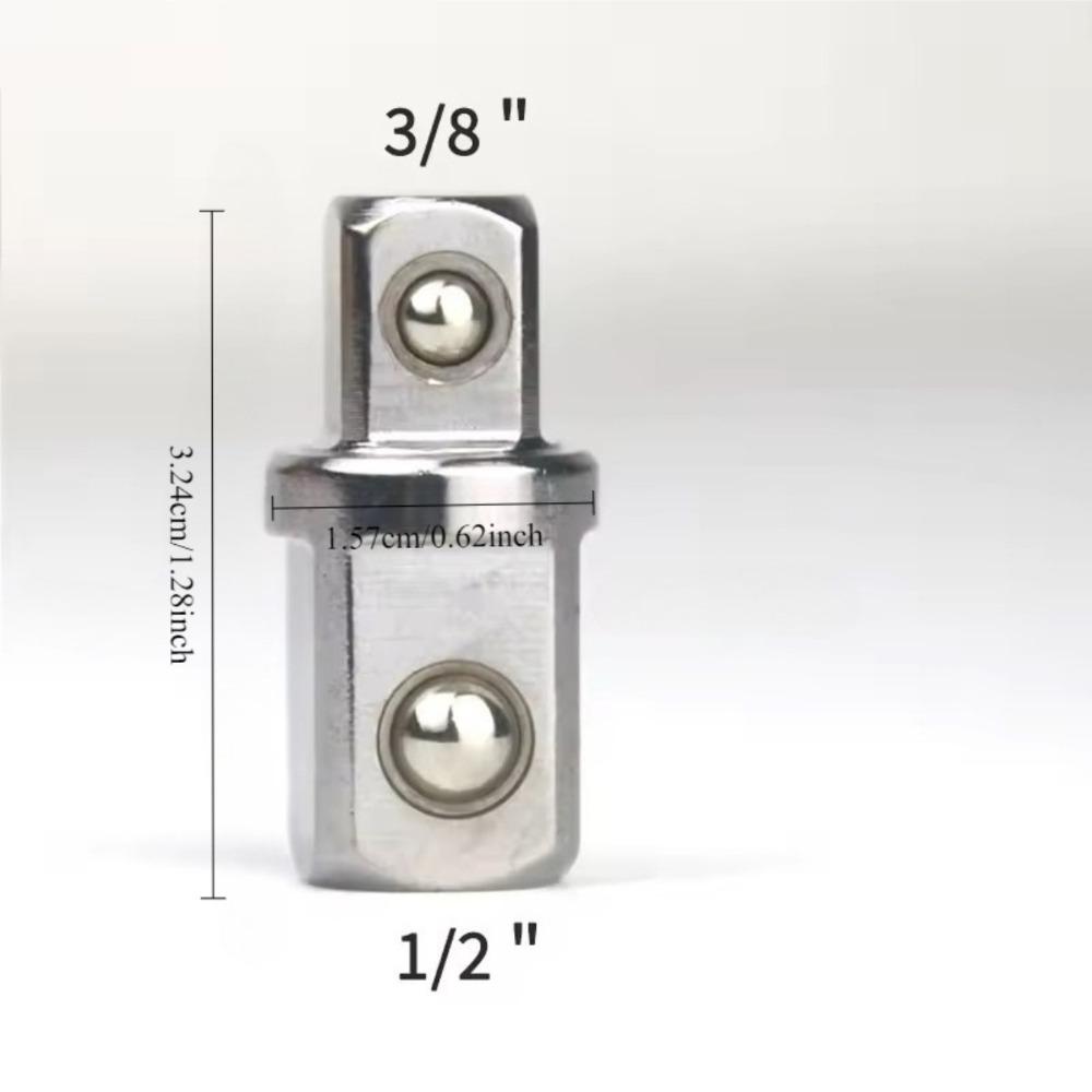 1/3Pcs 1/4 3/8 1/2 inch double-sided head socket adapter impact drive ratchet wrench socket adapter repair hand tool