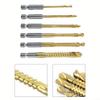 Ground Spiral Groove Drill Bits Set Portable Plastic Box