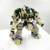 MOC Compatible Building Blocks Q Version Of The Fall Of The Flame Titan Suit Desert Mecha Small Particle Assembly