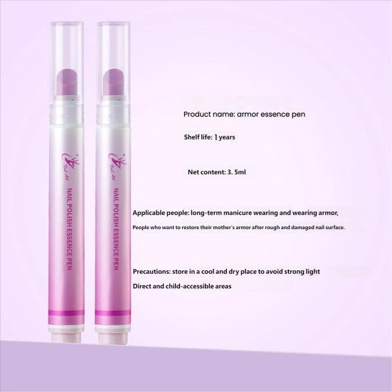 3.5ML 3-in-1 Nail Care Pen Cuticle Pusher Nail Oil Pen with Ceramic Tip Men Women Hangnail Dry Damaged Nails Cuticle Treatment Remover Pen