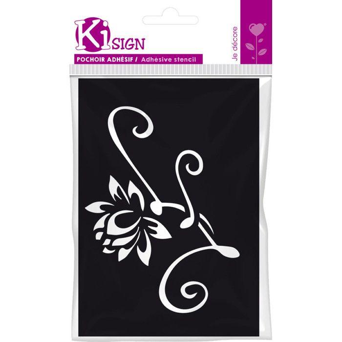 Pochoir adhésif Nénuphar 7x10 cm