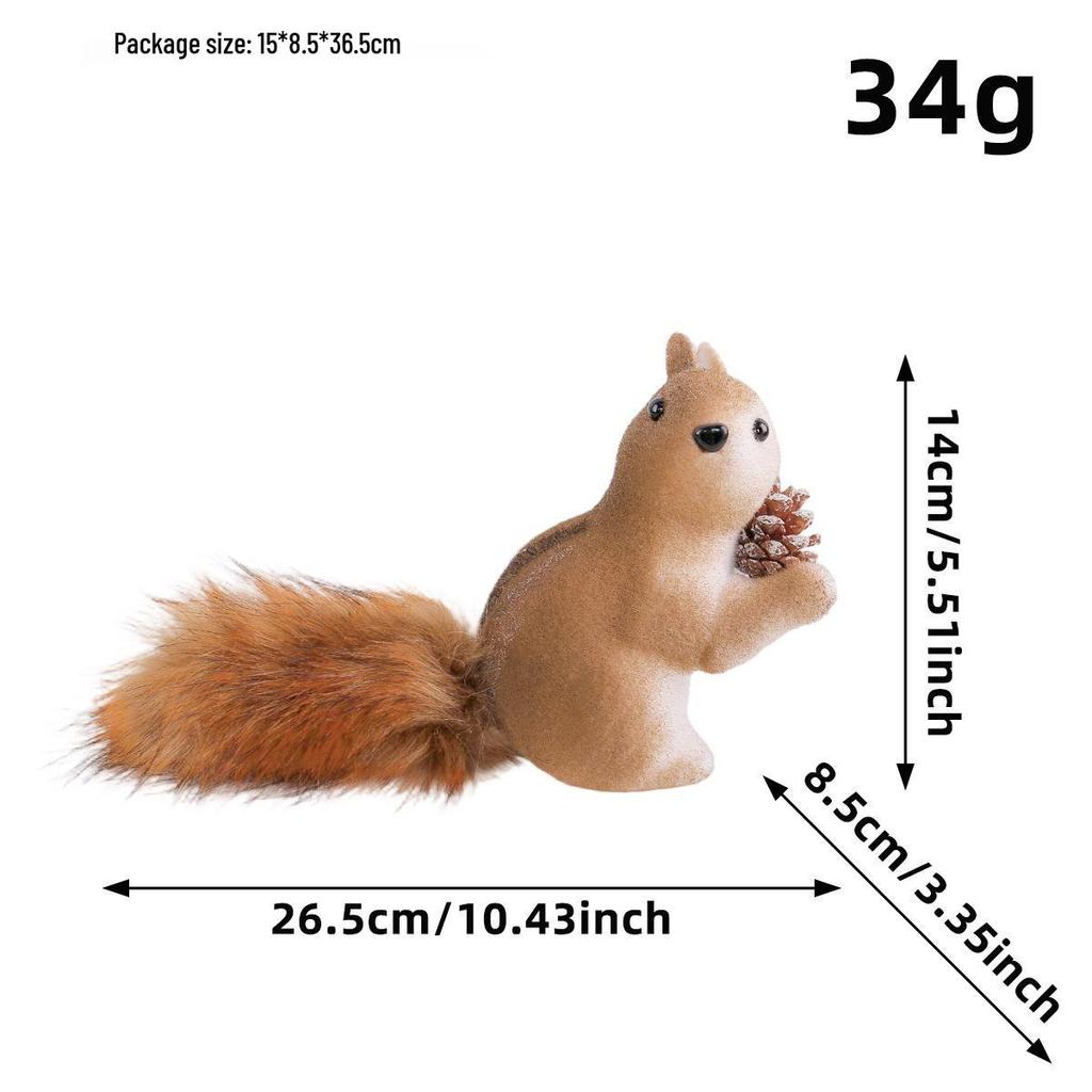 Love of the Port Cross-border Foam Squirrel Desktop Ornament: Creative Christmas Squirrel Pendant Decoration
