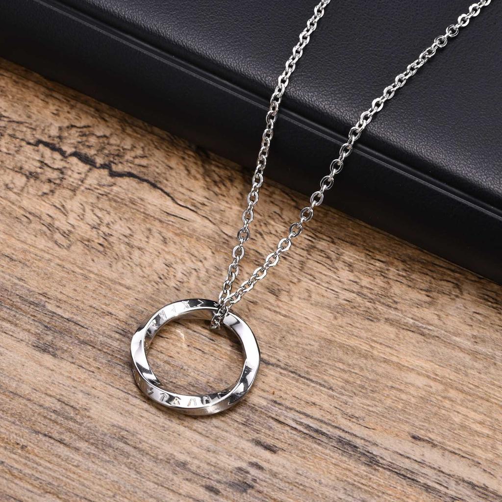 Norse Viking Pendant Man Woman Necklaces, Men Twisted Stainless Steel Jewelry  Triangle Charm Geometric Collar Party Gift