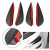 Bumper Lip Front Bumper Wind Splitter Trim Kit Carbon     4 Piece Self Adhesive   Fits Most Cars