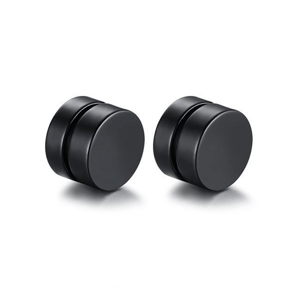 ZAKOL Crystal CZ Strong Magnetic Ear Stud Clip Earrings for Men Women Punk Round Zircon Magnet Earrings Non Piercing Jewelry