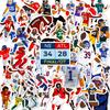 50 Pieces Of Rugby Player Sports Trunk Stickers, Graffiti Stickers, Refrigerator Decoration Stickers