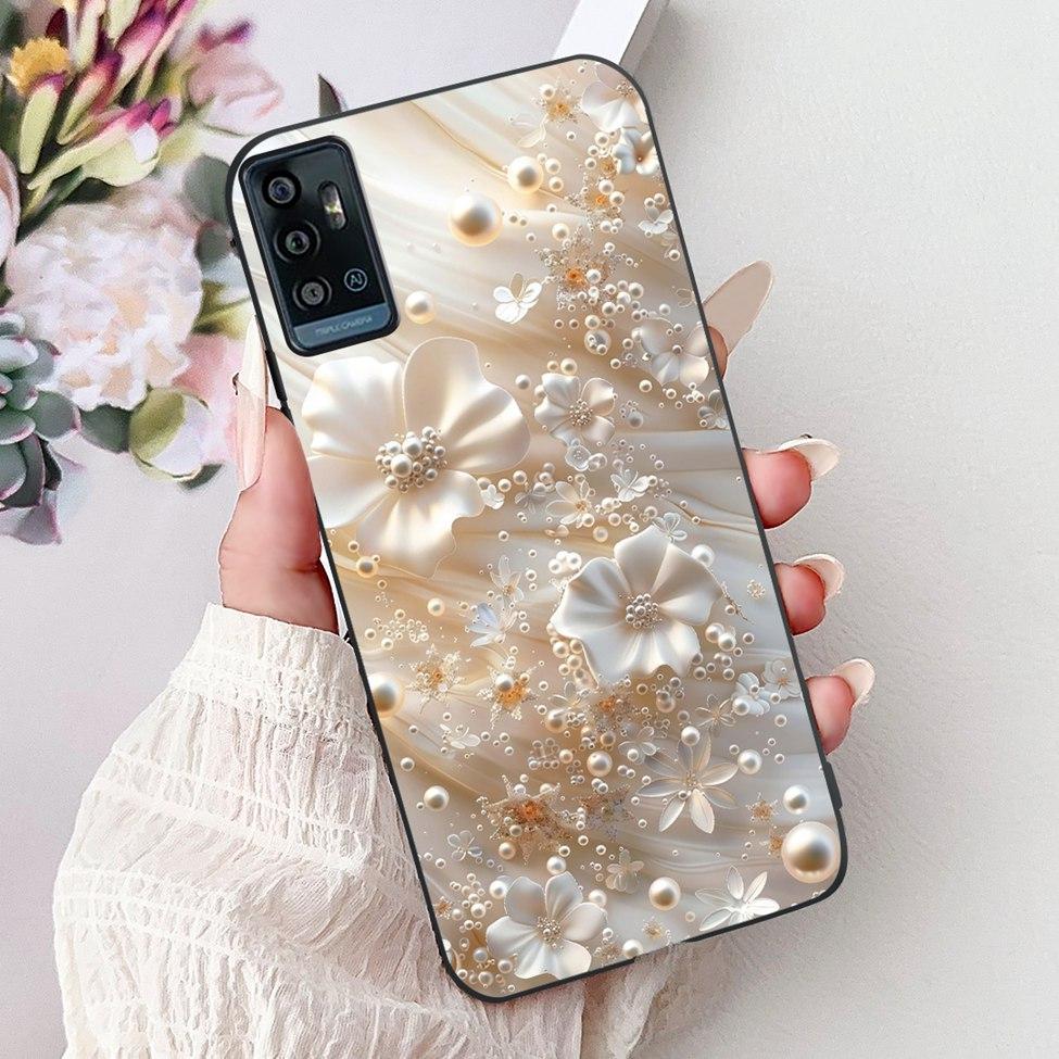 Für ZTE Blade A51 Hülle Für ZTE Blade A71 Case A7030 Luxus Schmetterling Liebe Süße Katze Cool Hübsch Löwe Bemalt Schwarzes Silikon