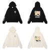 Grenzüberschreitende europäische und amerikanische Trendmarke RHUDE Mikro-Logo Rennformel Aufdruck Kapuzenpullover Herren und Damen High Street Hoodie