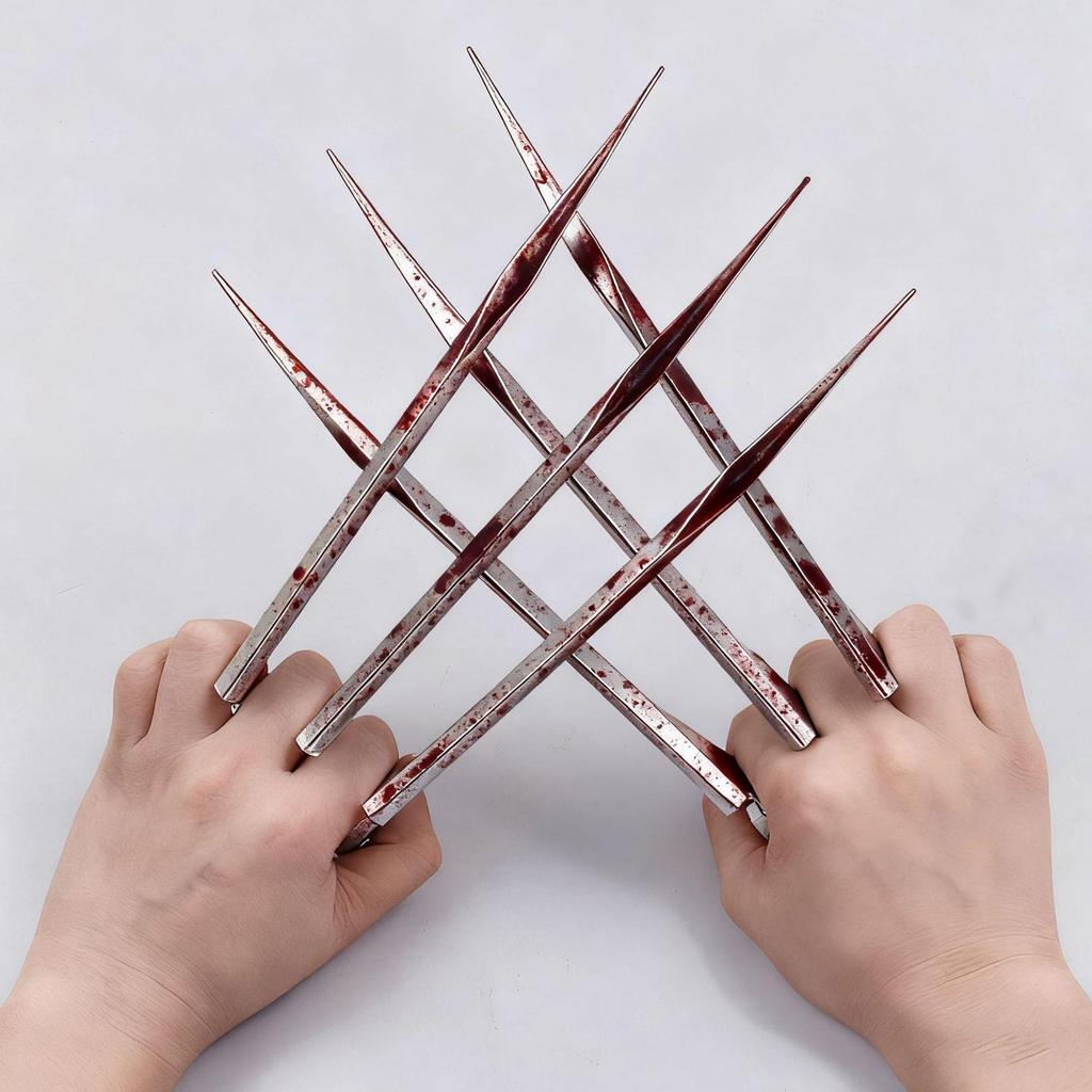 X-Men Wolverine Plastové drápy na ruku – Neostřený model vlčích drápů pro COS Nové.