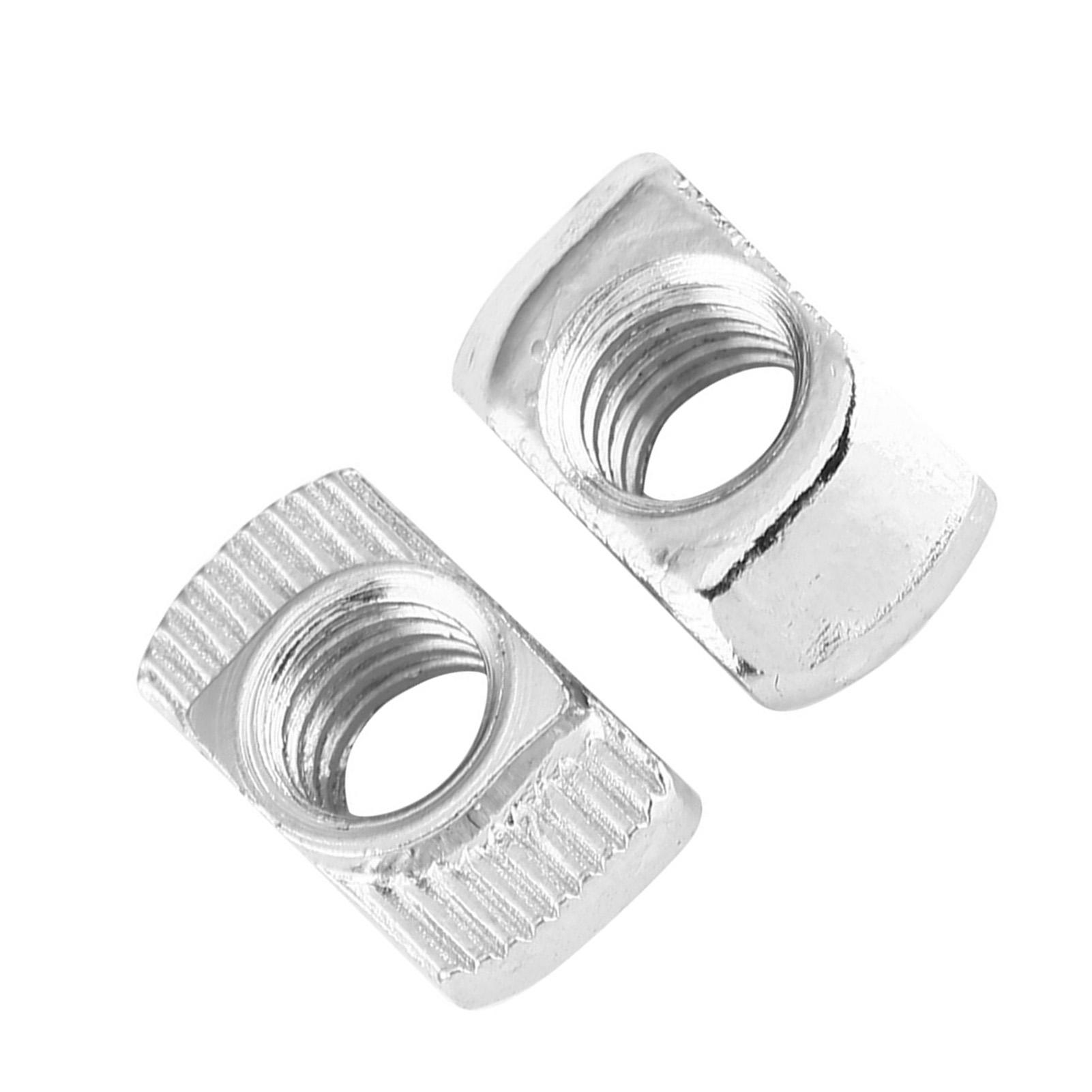 

Гайка с головкой молотка с Т-образным пазом, никелированная, крепеж из углеродистой стали для алюминиевого профиля (EU40 M6*19.5*8)