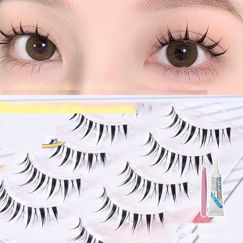 Candy Drop - Set of 5: Falsche Wimpern + Applikator + Kleber