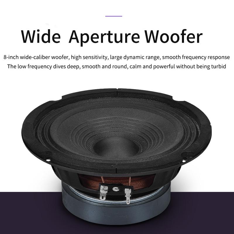 8 Inch 150W 8High Power Bass Speaker KTV Home Full-Frequency Floor Speaker Professional Private Room Meeting Stage Audio