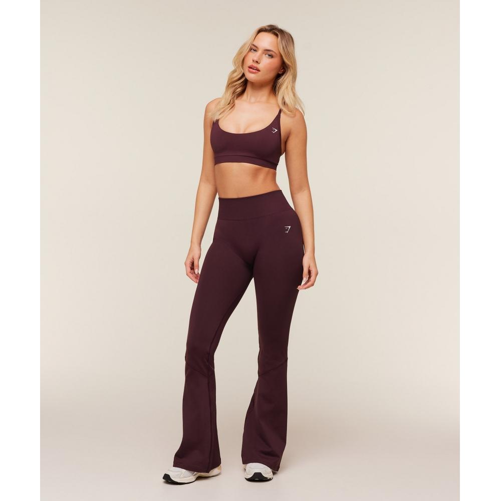 Gymshark Everyday Seamless Flared Legging 2.0 Gs Cherry Purple B6b2g Pcds