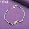 925 Sterling Silber Schlangenkette Armband Mode Geschenk Party Schmuck