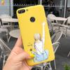 Für Huawei P Smart Hülle Niedliche Blume Schwarz Weiches TPU Silikon Bumper Hülle Für Huawei PSmart P Smart 2017 FIG-LX1 Handyhülle Funda