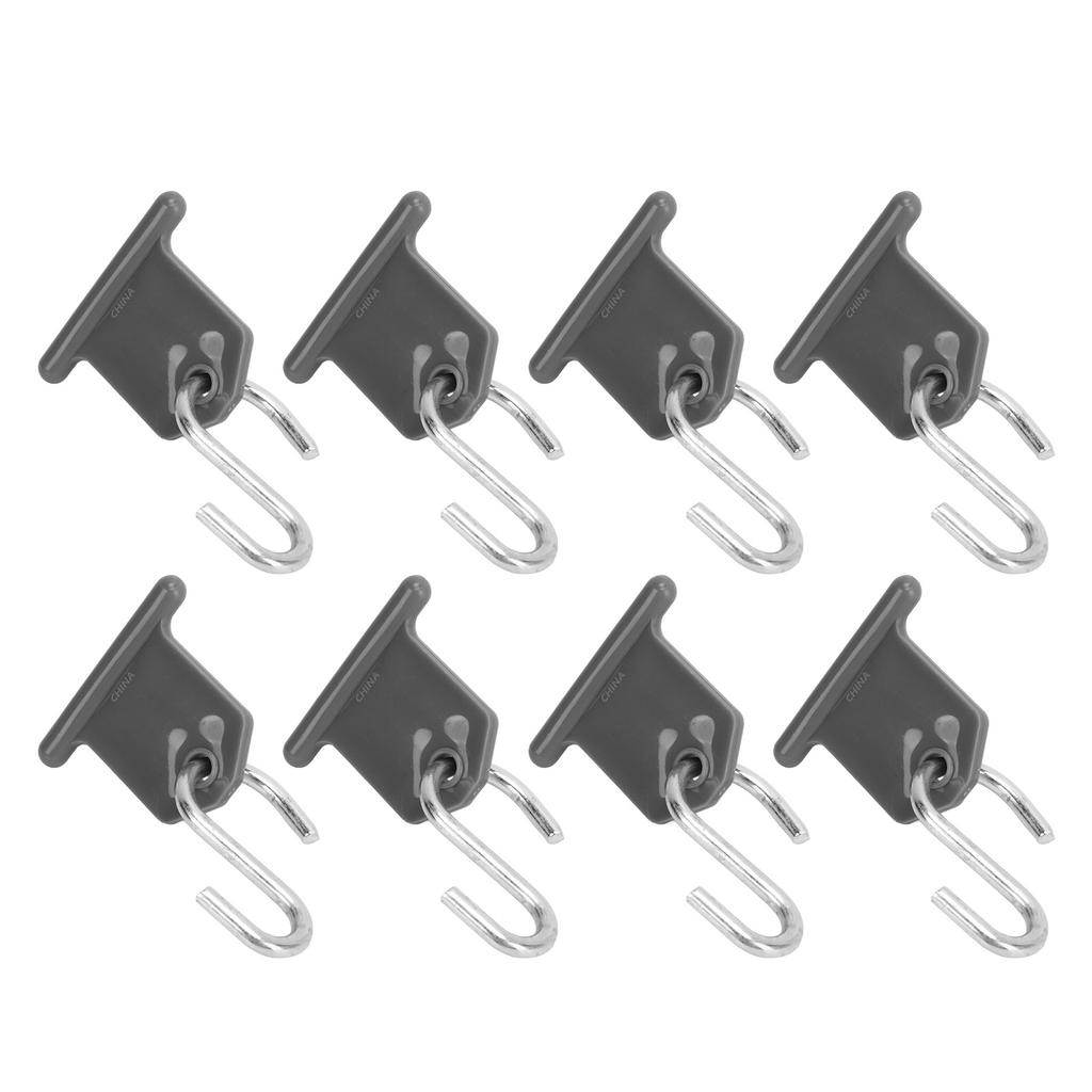 8 Pack RV Awning Hook S Shaped RV Party Awning Light Holder Support for Party Camping Tent