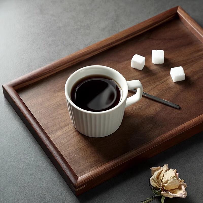 Black Walnut Wood Rectangular Serving Tray