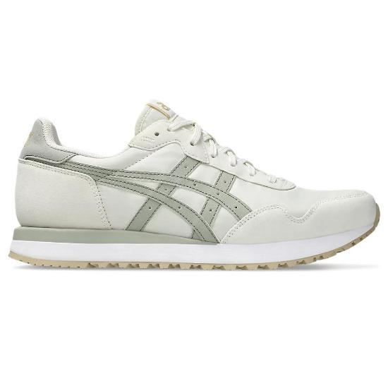 Asics Baskets Unisexe Tiger Runner 2 Crème Gris Olive 1203A293-101