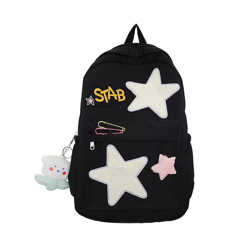 Schoolbag Japanese cartoon cute backpack women's large capacity leisure travel backpack campus high value star student schoolbag