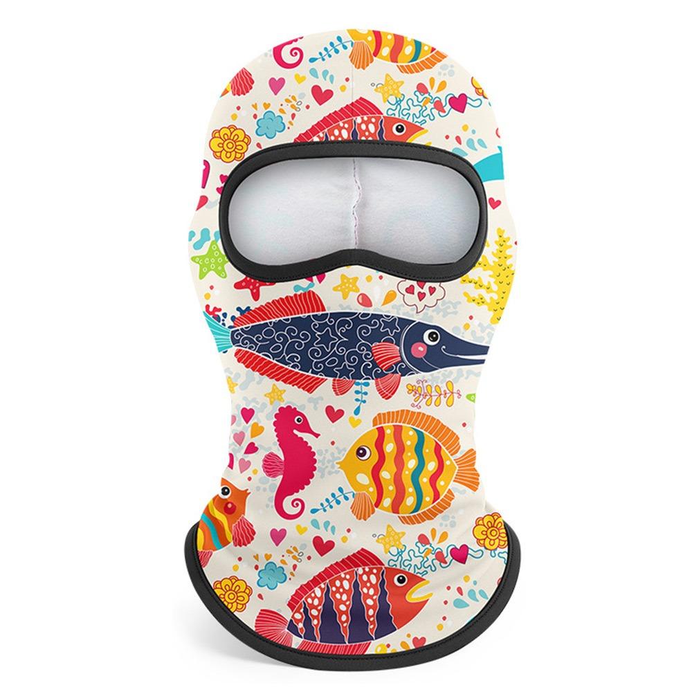 

Full Face Kids Balaclava Windproof Face Shield Fashion Neck Hood Cycling 6