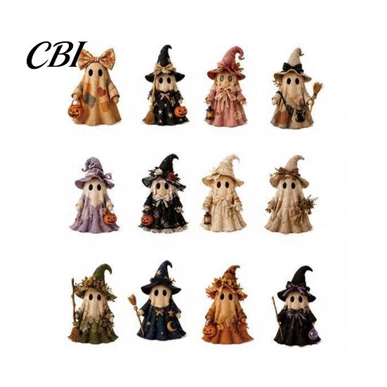 Halloween Themed Calendar Advent Calendar, 24 Days Ghost Countdown with Holiday Decoration Collectible Figures, Gifts for Kids Boys Girls Toddlers