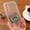 V-Video C-Cassette T-Tape  phone Case For Samsung S25,24,21,22,23,30,Ultra,20,Plus,Fe,Lite,Note Transparent Cover