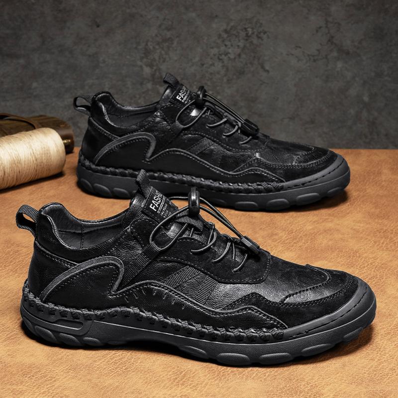 Handmade Men's Casual Shoes Comfortable And Breathable Moccasins Men Outdoor Flats Shoes