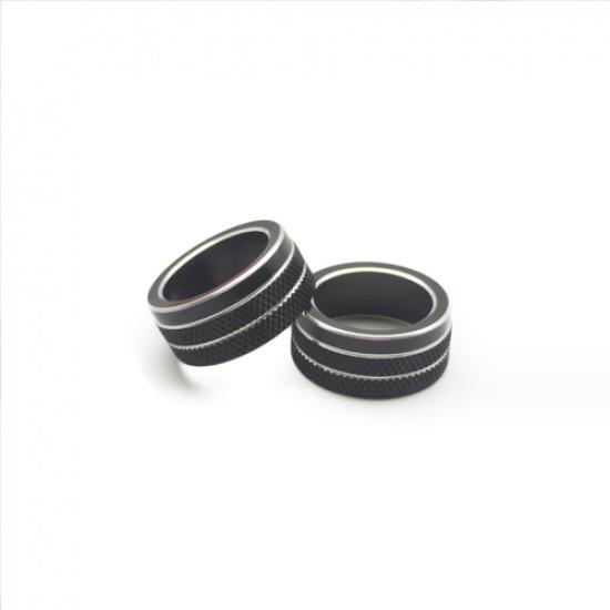 Car Air-Condition Adjust knob Black Trim 2pc For Toyota Corolla Cross -2026
