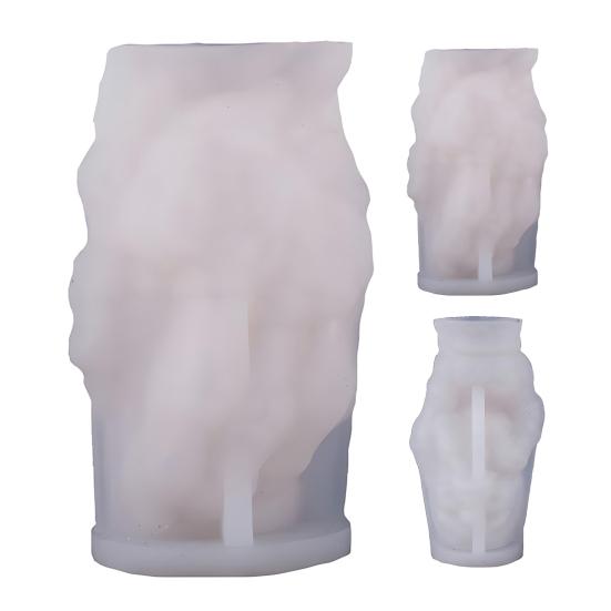 3D Skeleton Hand Candle Mold Halloween Skeleton Hand Rose Skull Silicone Mold for Epoxy Resin Casting Aromatherapy Soap Candle Making