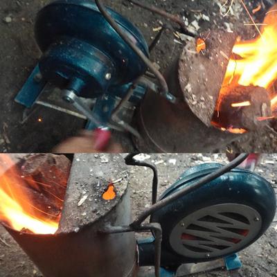 Portable Blower Hand Fan Stove Blacksmith Hand Crank Tool Used forOutdoor Air Blower Iron Gear Manual Grill Fire Starter
