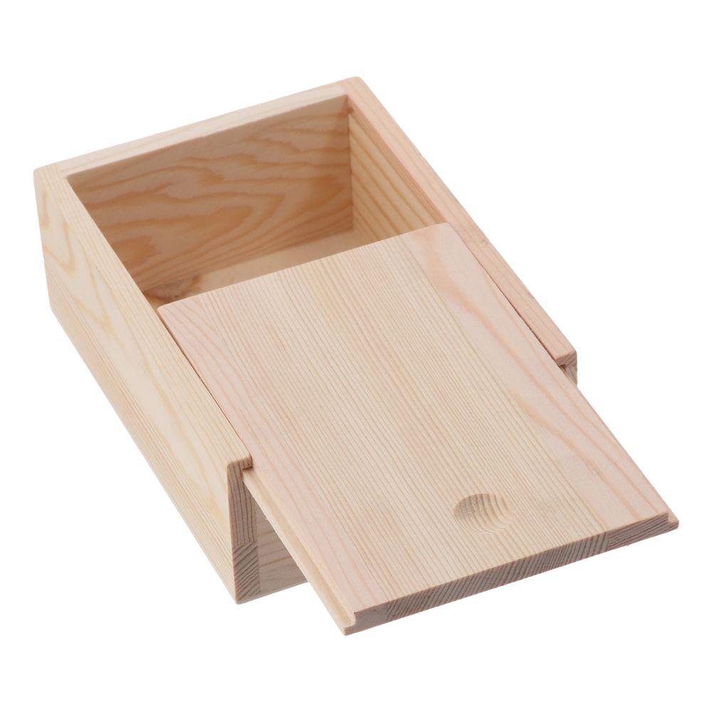 Wood Storage Box Natural Beads Container Card Keeper Jewelry Organizer Case Home Decoration