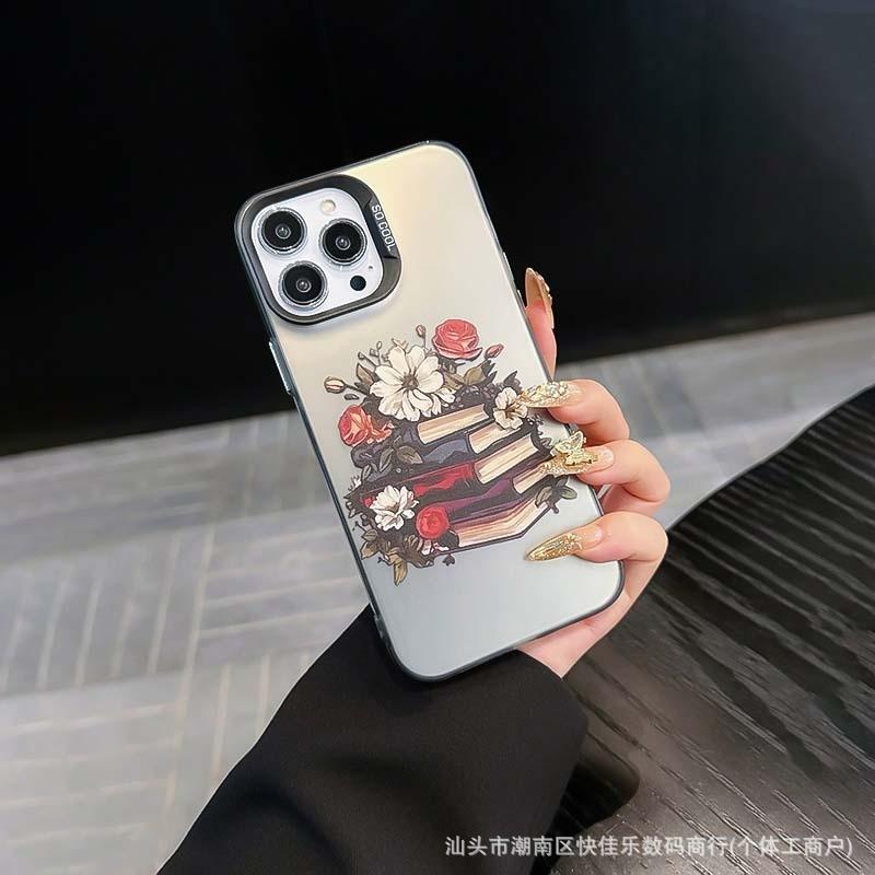 Vintage Book Flowers and Plants Suitable for iPhone Cases, iPhone 11/12/13/14 Pro/15/16 Phone Cases, 78