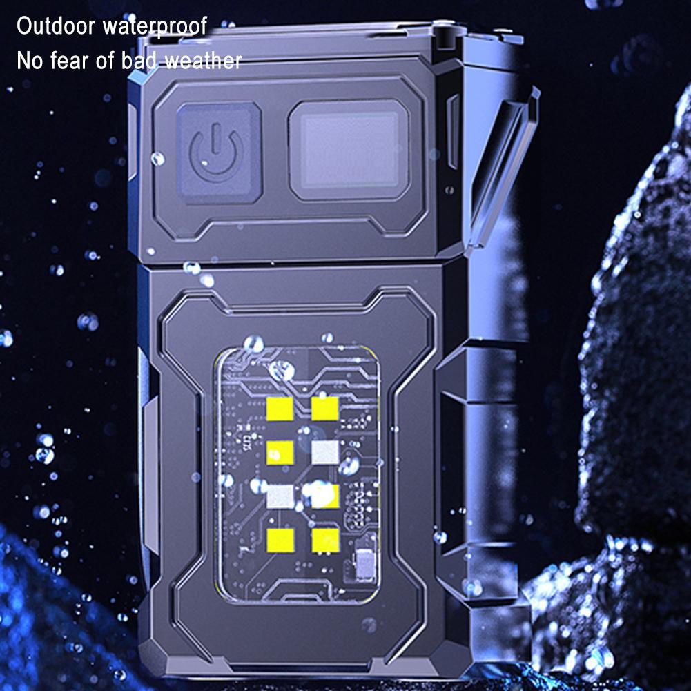 Mini USB Rechargeable LED Flashlight Portable Magnetic Work Light Super Bright COB Torch For Outdoor Camping Emergency Lantern