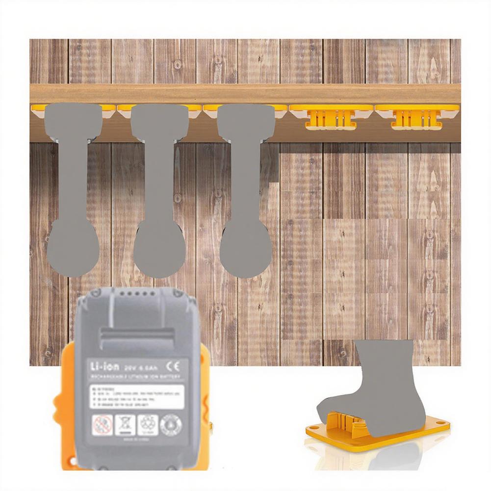 Gelbe Akku-Werkzeughalter Montierbare Werkzeughalter Für Garage Akku 10er-Pack Einfache Installation Perfekt Für Garagen