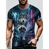 Summer Men's 3D Printed Crew Neck T-Shirt