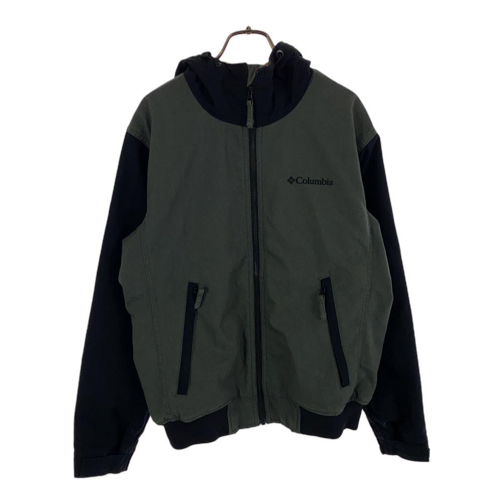 

Columbia Outdoor Padding Mountain parka S Khaki x Black Back fleece Men s Used