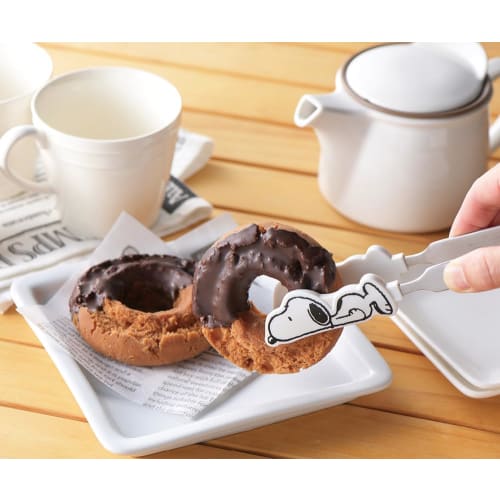 Tamahashi Kitchen Tongs, 19.5cm, Heat-Resistant Up To 240C, Protects Frying Pans, Made In Japan, Snoopy Design, SN-140